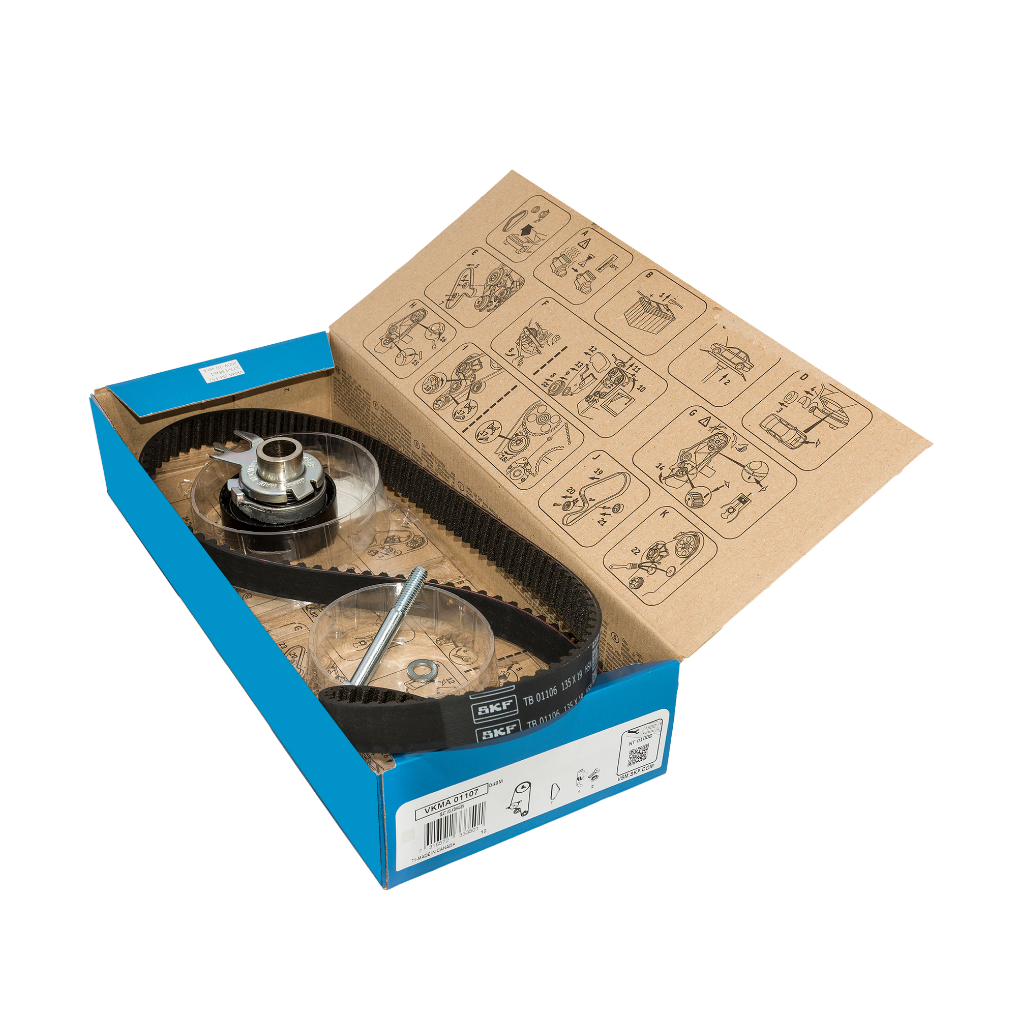 SKF VKMA 38026 Jeu De Courroies Trapézoïdales à Nervures